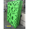 CNC Laser Cutting Decorative perforated aluminum facade panel With LED light